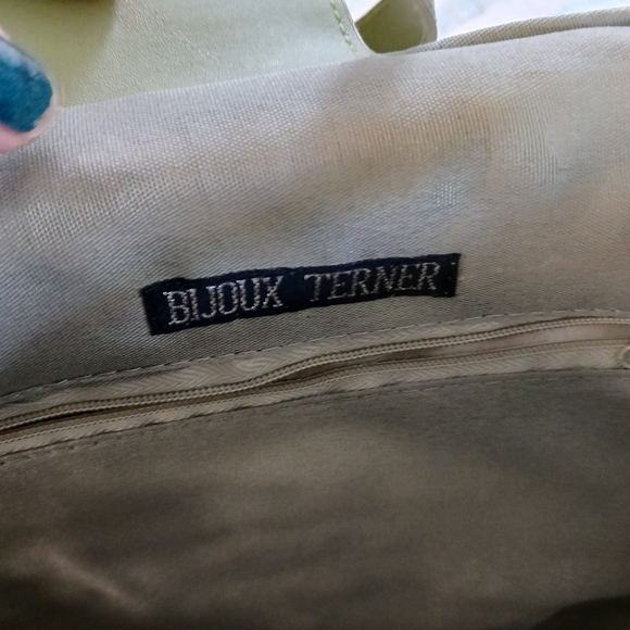 Bijoux Turner Ratan Handbag Beachbag Woven NWT Vacation Beach Summer Green - Picture 6 of 8